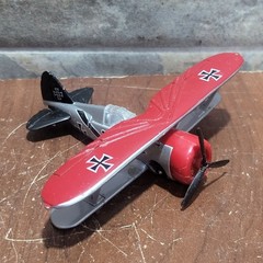 Cast Metal Aluminum Grumman Gulfhawk Airplane German Fighter Biplane