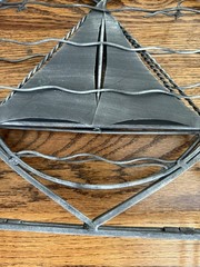 Nautical Sailboat Boat Metal Magazine Rack Holder Nautical Decor