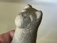 AMAZING PRE-COLUMBIAN LLAMA EFFIGY PESTLE GRINDING STONE FROM PERU MOTLEY COA