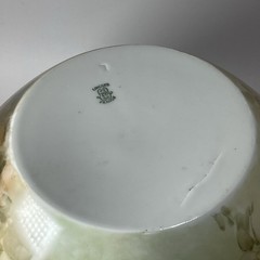 Limoges W.G. & Co France Hand Painted Floral Jardiniere Cachepot 11”W X 7.5” T