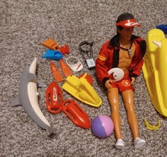 Barbie Baywatch 1968 with jet ski and more