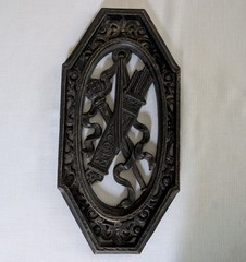VTG 1968 Homco Set of 3 Wall Plaques Medieval Sword Shield Castle Goth Decor USA