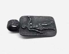 Ancient Greek Roman Silver Pendant Aphrodite Venus Goddess Apple Artifact