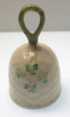 Vintage Belleek Shamrock 4.5″ Basketweave Bell Made in Ireland