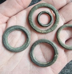 Celtic Ring Proto Money Ancient Currency Bronze Antique Metal Detecting Find (5)