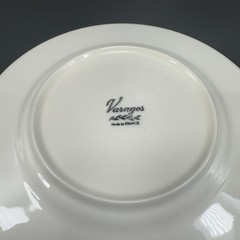 Varages Vieux Fine Porcelain Bird Pattern Plate Dish Set 2 Plates Dishes France