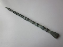 very rare AMAZING perfect large ancient roman bronze engraved stylus I – II A.D.