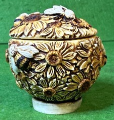 Adam Binder S.A.I.B. Flower Pot ~ SUNFLOWERS W/ BEES ~ Pre Harmony Kingdom