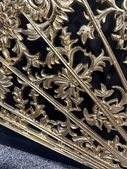 Vintage Burwood 4402 Gold Fan Wall Decor Hollywood Regency Ornate Large 43″