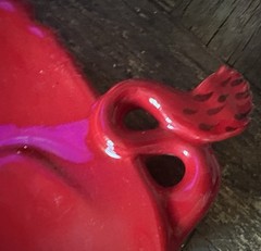 VINTAGE 1980’S 14×8 ARKANSAS RAZORBACKS CERAMIC CATCH ALL DISH VG+ FREE SHIPPING