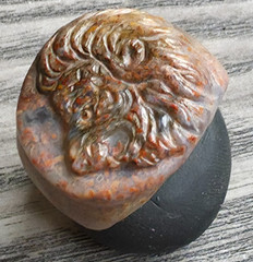 300 BC Authentic Ancient Roman hololith Ring Engraved Gemstone Lion MUSEUM GRADE