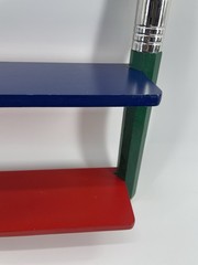 Vintage 1980’s Pierre Sala Big Pencils Wall Shelf Primary Colors 80’s Retro