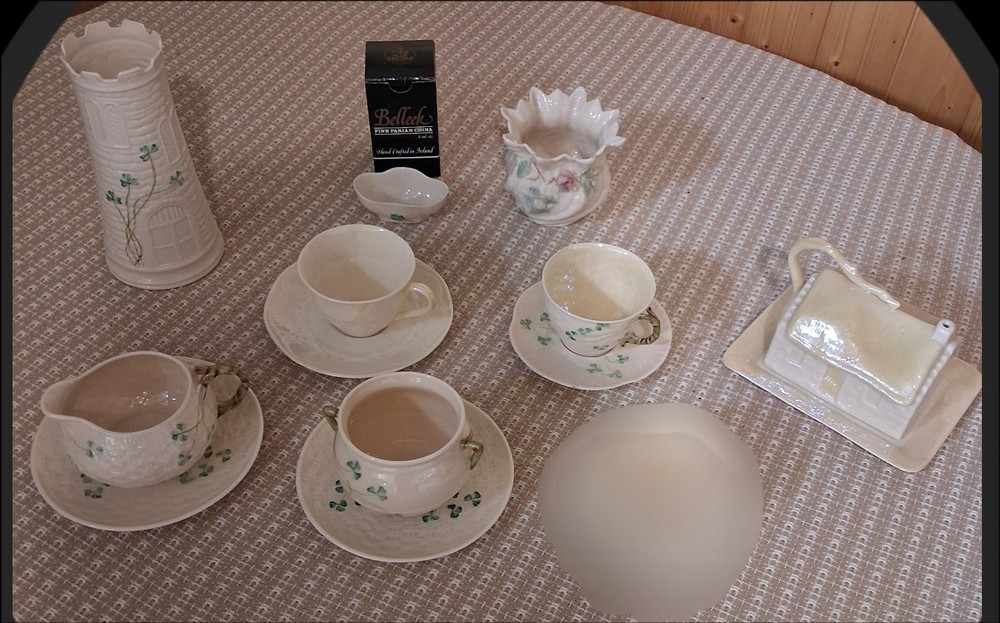Vintage Irish Parian China From Belleek Pottery Ireland 13piece Variety Lot Mint