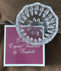 Collectors Crystal Galleries by Fairfield ~ Lead Crystal Trinket / Nut Bowl NIB