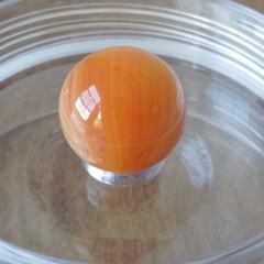.71″ Vintage Sunburst Sunrise Orange UV Yellow Akro Vitro Marble