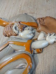 1970 SEXTON 3 BASEBALL PLAYERS CAST METAL WALL HANGINGS Catcher Batter Pitcher