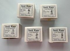 David Winter Miniatures At The Bakehouse PROOF SET (see notes on diorama base)