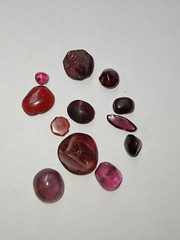 Ancient jewelry cabochon Garnet 12 pieces lot from Afghanistan.