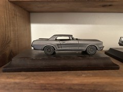 1984 Avon Pewter Car Collectibles Set of 5 as seen on Wood Bases