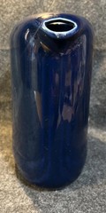 Vintage 1940s Cobalt Blue Ceramic Refrigerator Pitcher Art Deco Style