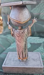 Bobblehead, Graduation,College,High School,paperweight, Metal,pre-owned