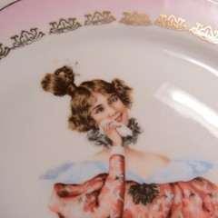 Antique Zeh Scherzer Bavarian Edwardian Lady Plate