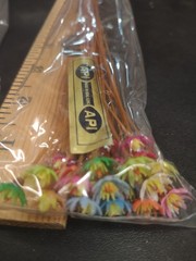 24 Stems: 1960s Vintage Tiny Plastic Straw Flower, Multicolor Daisy Flowers 12″