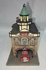 RELIEF FIRE ENGINE CO. NO. 1 MT. HOLLY, NJ – DANBURY MINT FIREHOUSE VINTAGE 1992