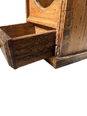 Vtg Italy Wormwood Gothic Hanging Freestanding Pipe Box Candle Wall Box Drawer
