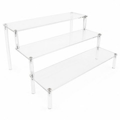 WEERSHUN 3 Tier Acrylic Display Stand 1PACK 3-layer transparent, Transparent