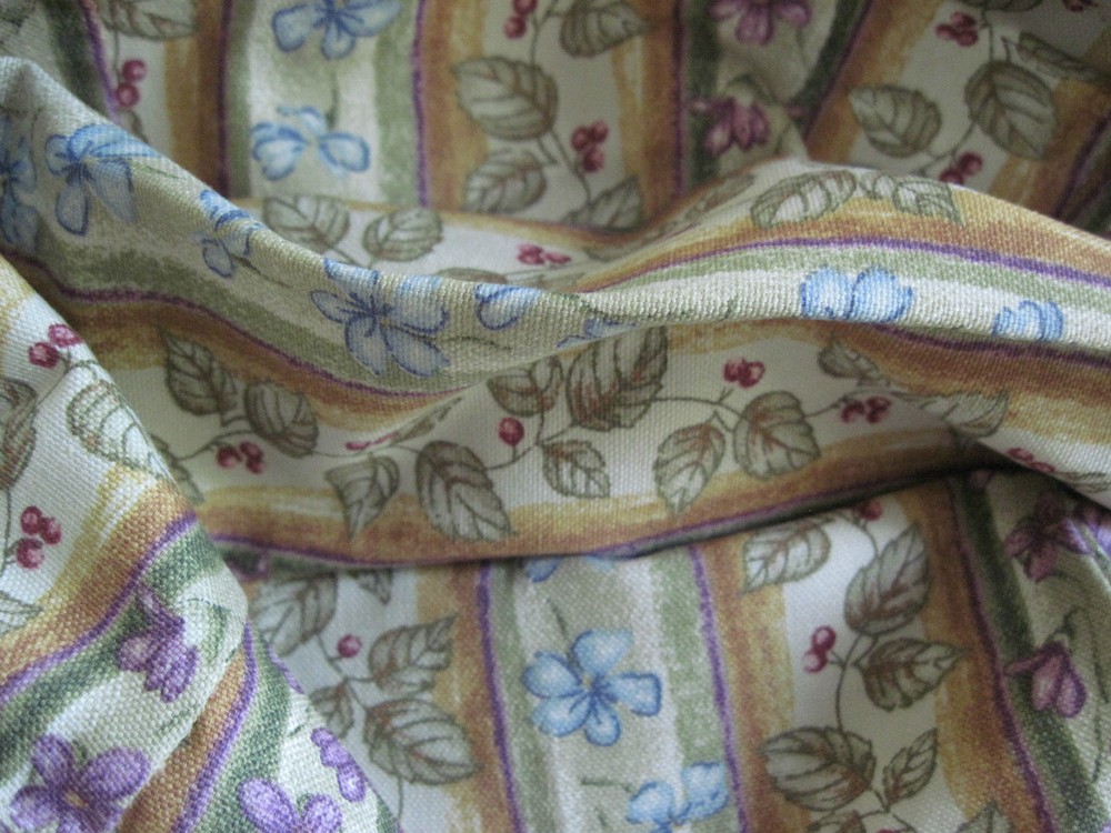 Longaberger~ Botanical Fields Stripe Fabric Liner for MEDIUM BERRY Basket NIP
