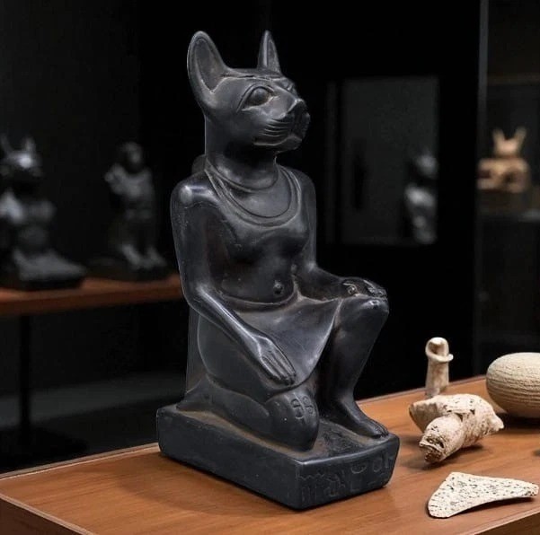 Egyptian Artifacts Rare Authentic Pharaonic Statue Of Egyptian Goddess Bastet BC
