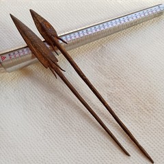 Ancient Relic Old 2 Iron Arrowheads Roman or Vikings 1 BC-13th century AD
