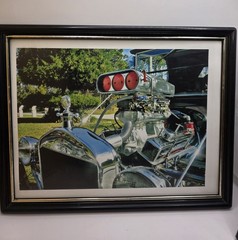 Lot 2 Framed 8×10 Ford Hot Rod Engine Photos Rat Rod Garage Man Cave Art N8