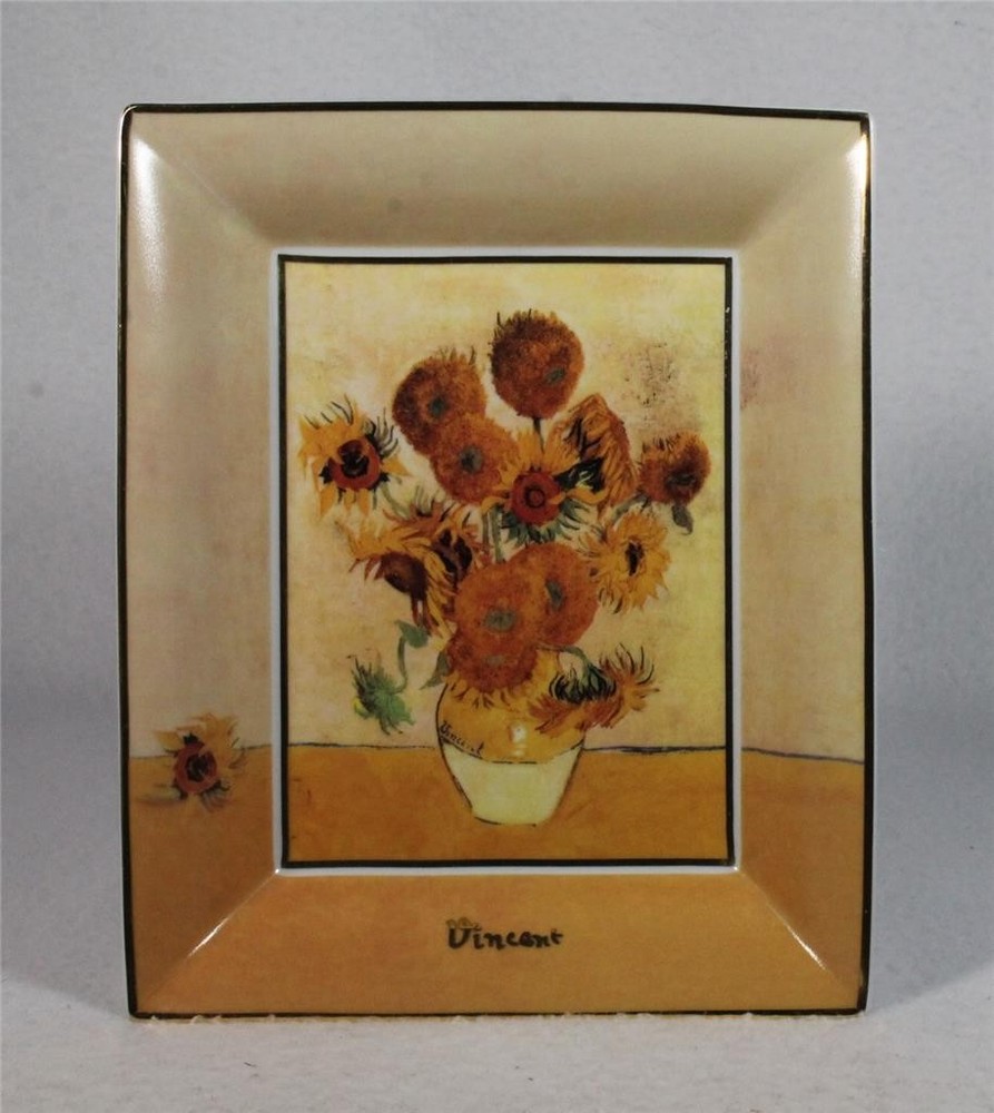 Goebel Artis Orbis Bowl/Plate – Vincent Van Gogh Sunflowers – Nice Condition!