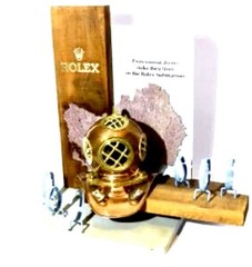 Rolex 1970s Watch Advertising Display RARE Diving Divers Helmet
