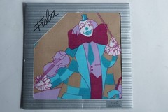 Cotton handkerchief Clown cellist Fisba Stoffels Switzerland (77103)