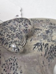 UNUSUALLY SHAPED ABSTRACT HAND-CARVED SIGNED SOAPSTONE TRINKET BOX W LID-UNIQUE!