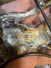 Roger’s Silver Plate Co Danbury Ct Cherub Man In The Moon Picture Stand Broken