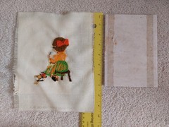 Vtg 1973 Sunset Design Jiffy Stitchery “Sewin” #703 Completed Unframed