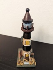 MINIATURE WOODEN LIGHTHOUSE 8.5″ Tall Unbranded