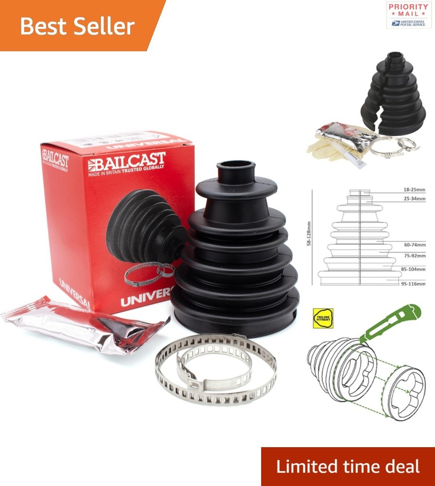 Universal Split CV Joint Boot Kit – Quick Repair for Your Vehicle, 18-128mm