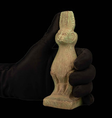 Ancient Egyptian Thoth Baboon Statue Rare Pharaonic Moon God Stone Artifact BC