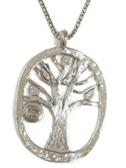 Roman Glass Pendent 925 Silver Tree Of Life Ancient Fragment Roman Glass 200 B.C