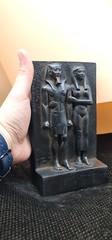 Rare Ancient Egyptian Statue Khafre and His Wife Pharaonic Antiques BC Antique