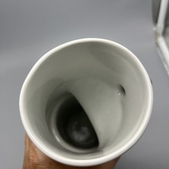Christa Gottinger Lindner Porcelain Cup Hand-Painted Passau Germany MCM Signed