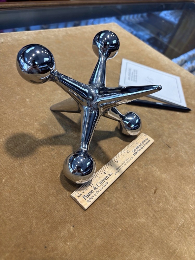 Chrome Platted Steel Jack 5” By 5” By 5” 3lb