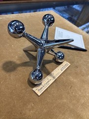 Chrome Platted Steel Jack 5” By 5” By 5” 3lb