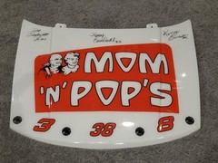 Dale Earnhardt Jr Mom n Pops 1/4 Hood Signed Dale Jr KERRY Kelly EXTREMELY RARE