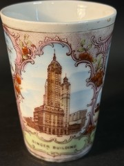Antique 1900’s “Souvenir Of New York” Victoria Austria Porcelain Tumbler-Chip